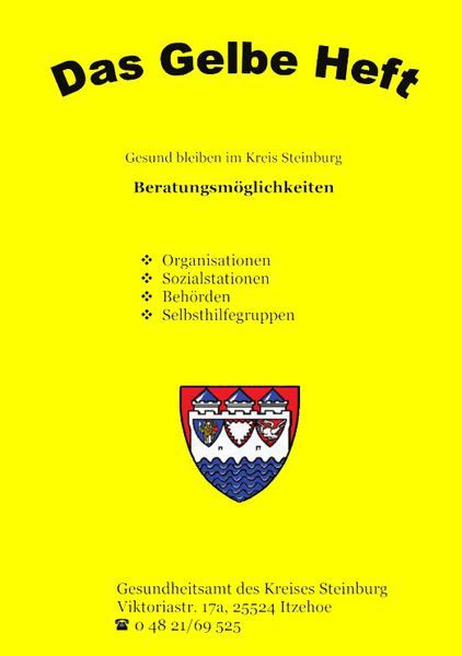 Das Gelbe Heft Gibt Auskunft Meldungen Kreis Steinburg